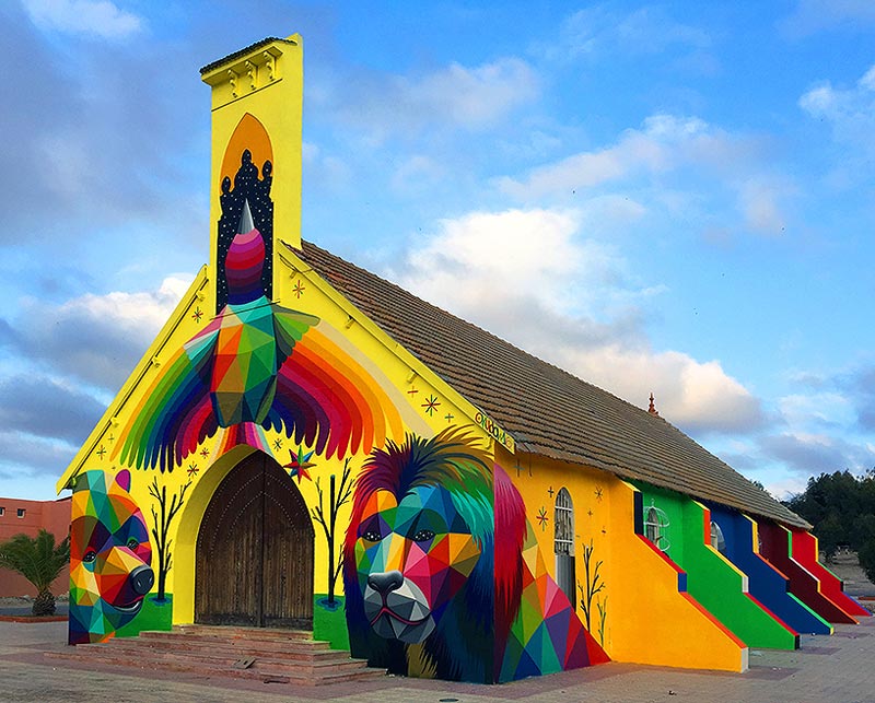 Abandoned-Church-Transformed-With-Colorful-Graffiti-1