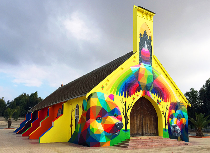 Abandoned-Church-Transformed-With-Colorful-Graffiti-8