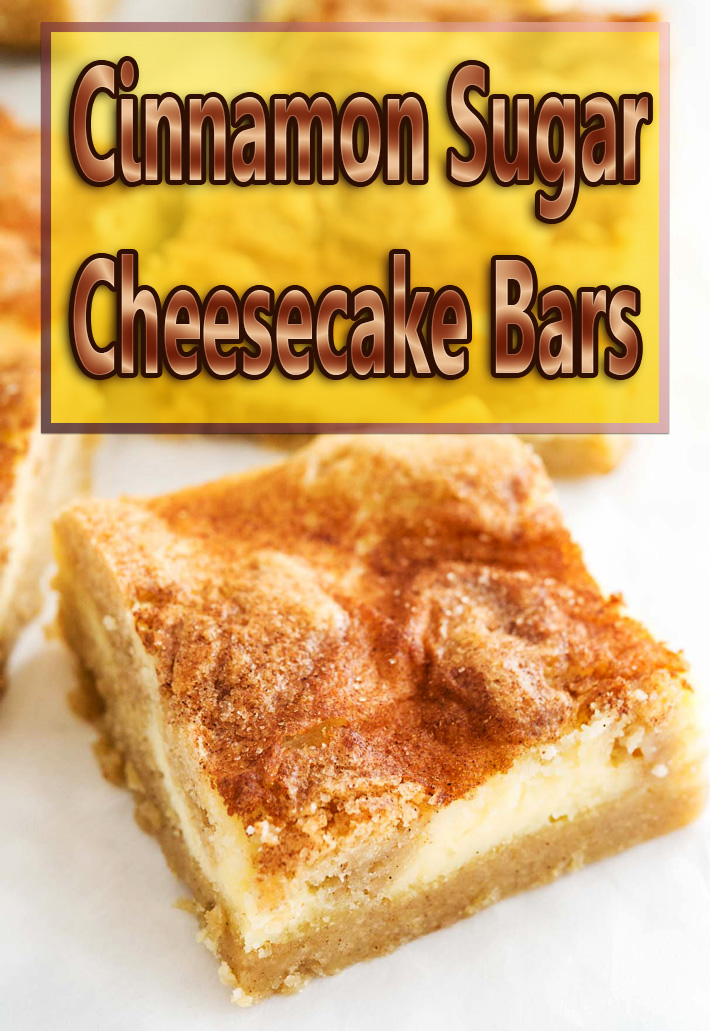 Cinnamon Sugar Cheesecake Bars Video Recipe