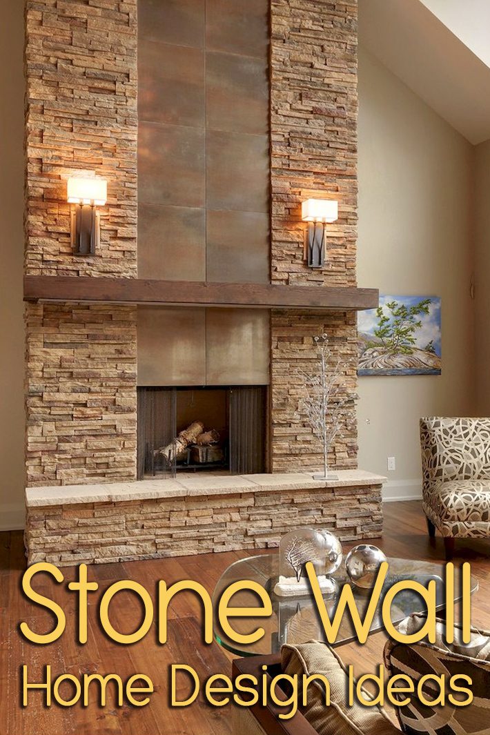 Stone Wall Home Design Ideas