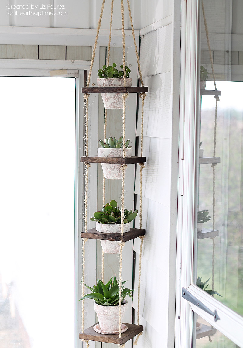 DIY Vertical Plant Hanger