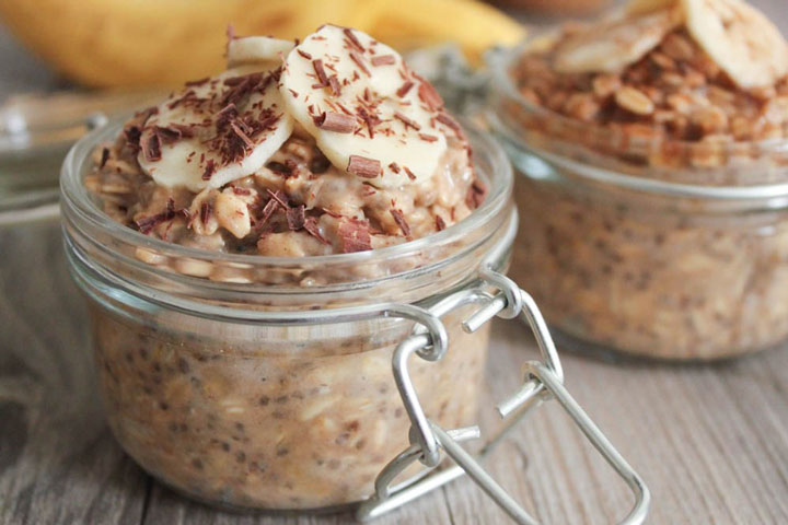 Peanut Butter and Banana Overnight Oats