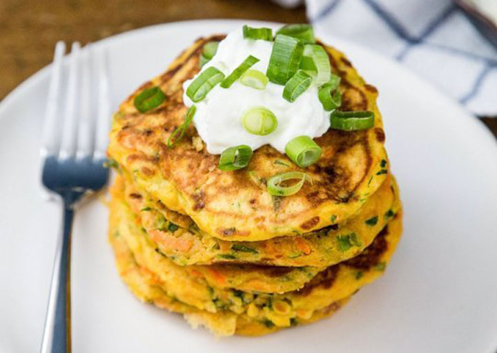 Savory Carrot & Zucchini Pancakes