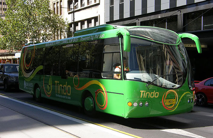 The world’s first solar powered bus : Tindo