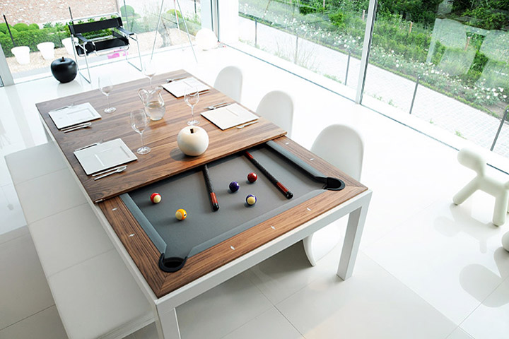 Dining and Pool Table Combination: Fusion Tables