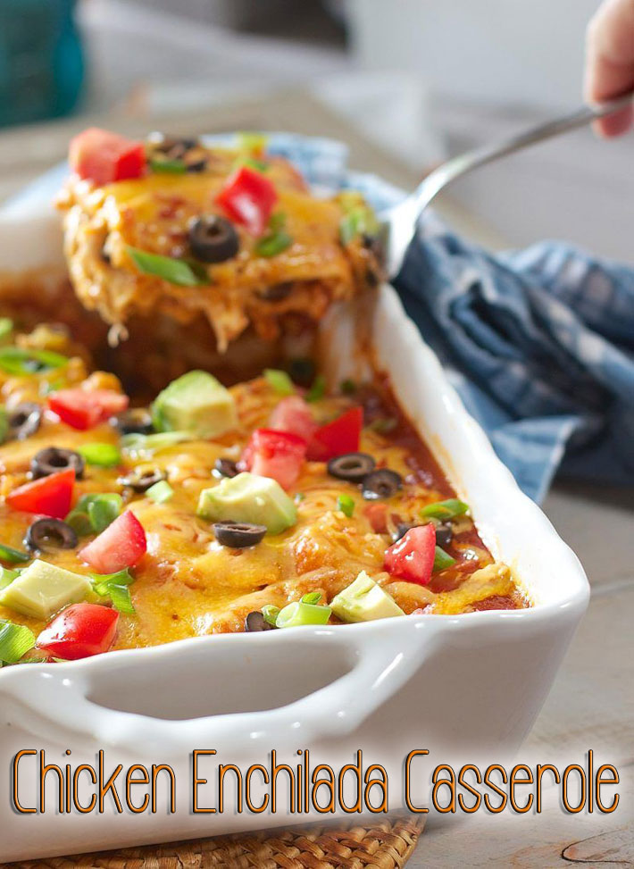 Easy Chicken Enchilada Casserole