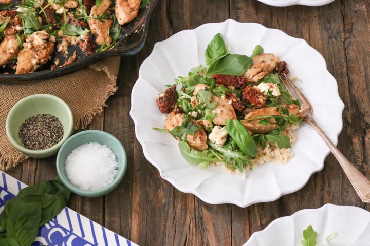 Chicken with Sun-Dried Tomatoes and Feta