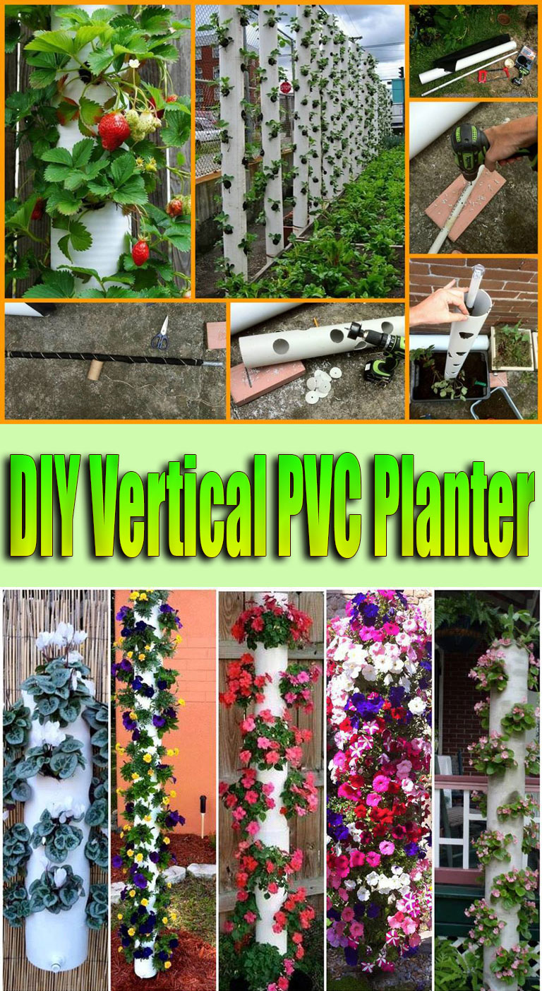 DIY Vertical PVC Planter