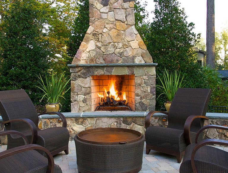 Quiet Corner:inspiring Outdoor Fireplace Ideas - Quiet Corner