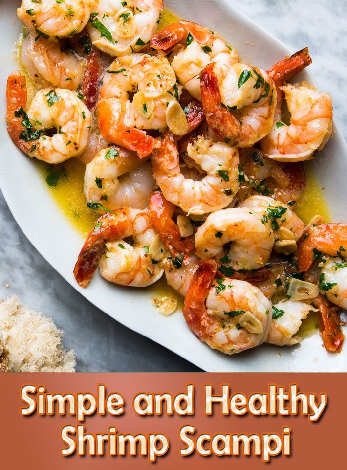 Simple and Healthy Shrimp Scampi