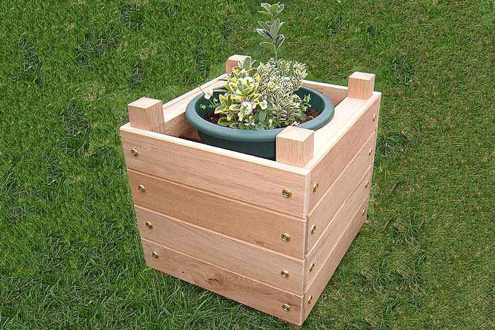 DIY – Simple Chunky Wooden Planter