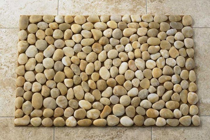 DIY River Stone Doormat