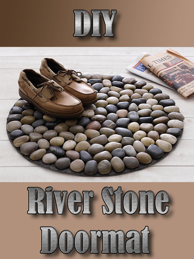 DIY River Stone Doormat