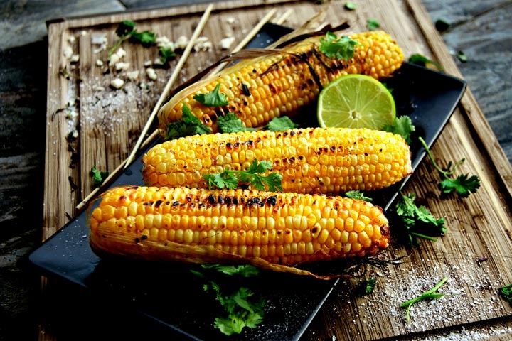 Grilled Corn on the Cob with Chili and Lime Recipe