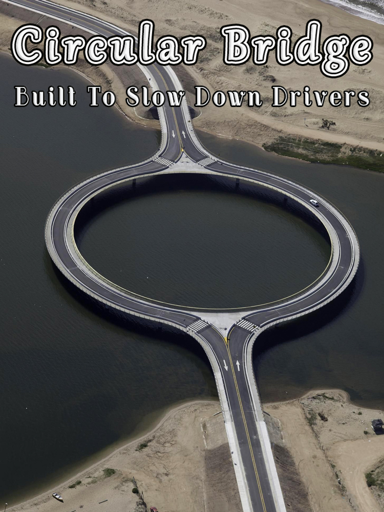 Circular Bridge Built To Slow Down Drivers So That They Would Enjoy The ...