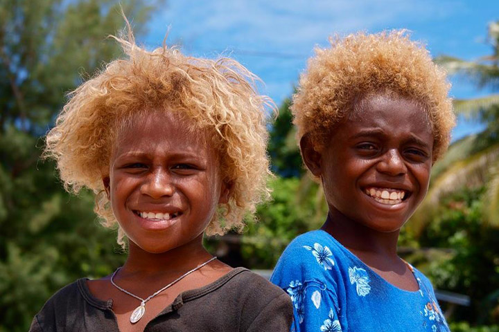 Melanesians – The Blonde Afros from Solomon Islands