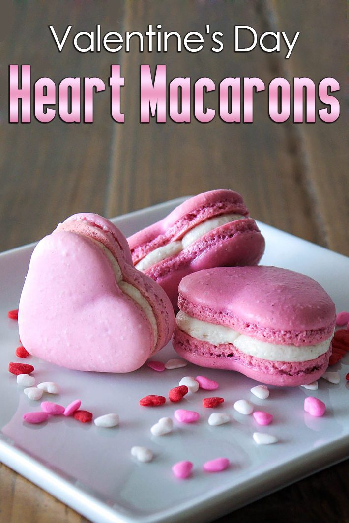 Heart Macarons for Valentines Day