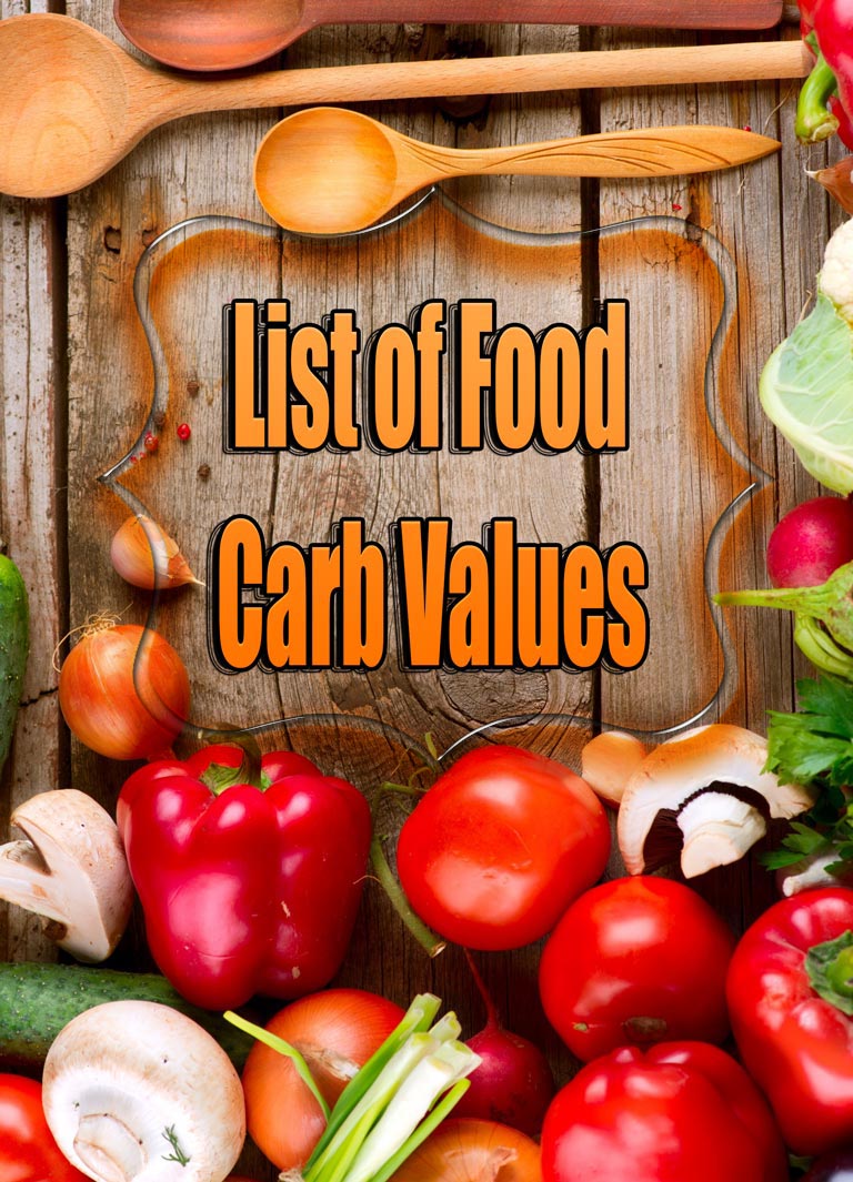 List of Food Carb Values
