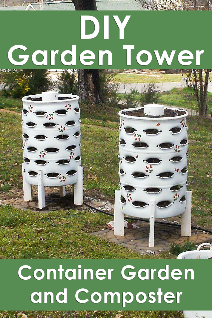 Diy Garden Tower Container And Composter - Indoor Tower Garden Diy