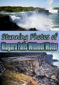 Stunning Photos of Niagara Falls Without Water