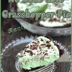 No Bake Keto Grasshopper Pie